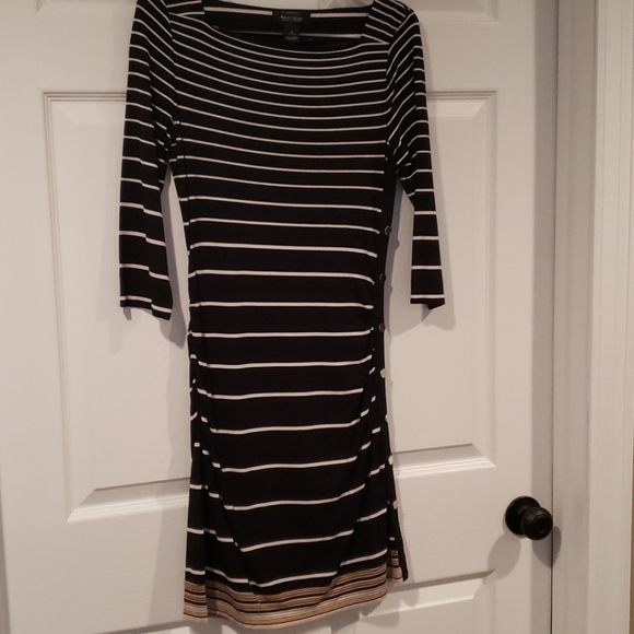 White House Black Market black & white dress - Picture 1 of 5